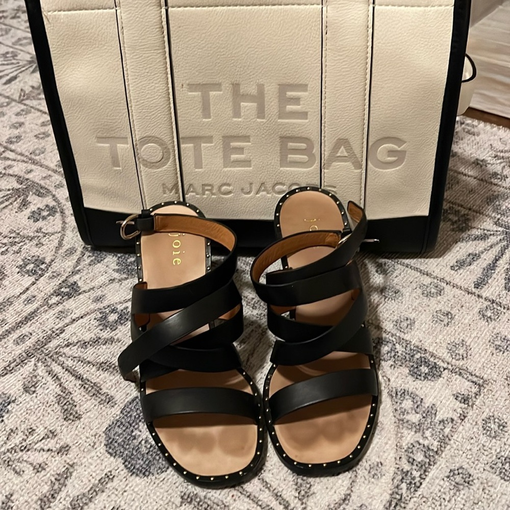 Studded joie sandals short heel